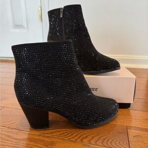 Juicy Couture Women's Rhinestone Ankle Boots-Size 10